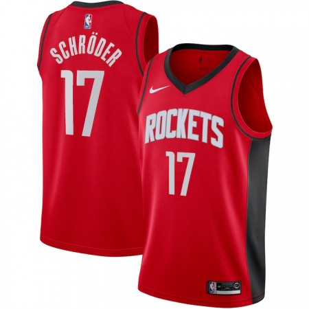 Dres Houston Rockets Dennis Schroder 17 Nike 2022-23 Icon Edition Crvena Swingman